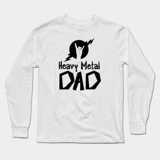 Heavy Metal Dad with Horns Long Sleeve T-Shirt